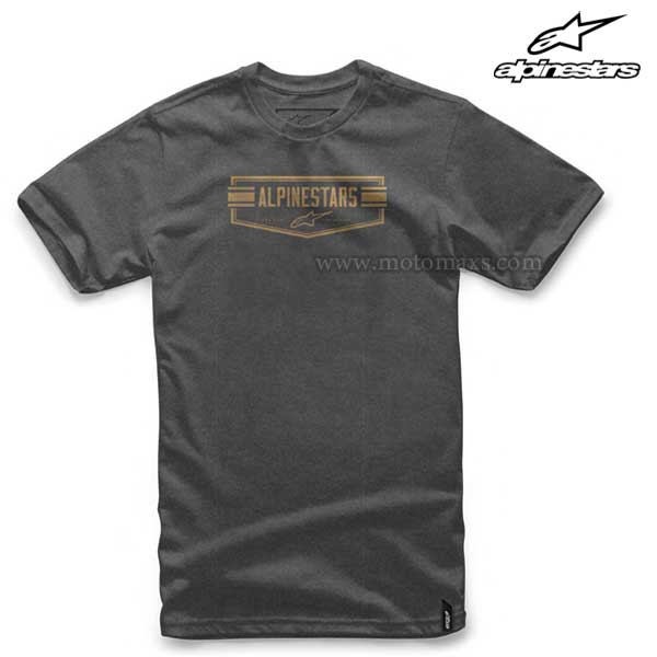 Camiseta Alpinestars "Emblematic" Gris Oscura.