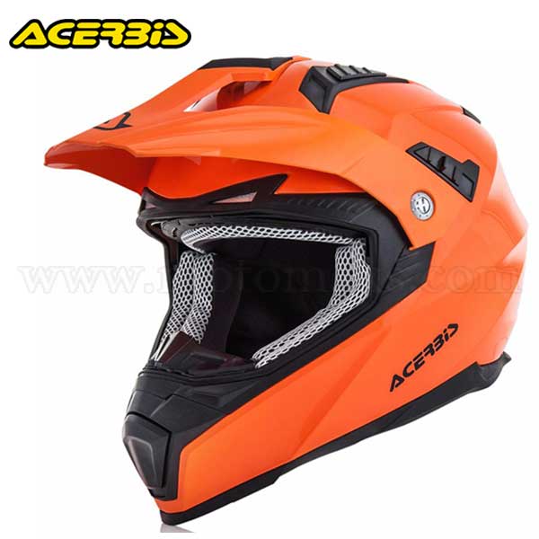 Casco Cross Acerbis "Flip FS-606" Naranja Fluo.