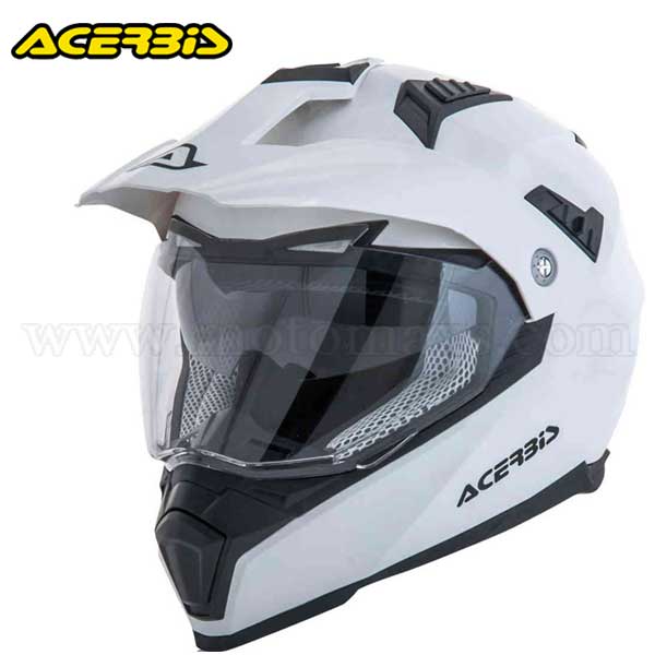 Casco Cross Acerbis "Flip FS-606" Blanco.