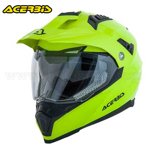 Casco Cross Acerbis "Flip FS-606" Amarillo Fluo.