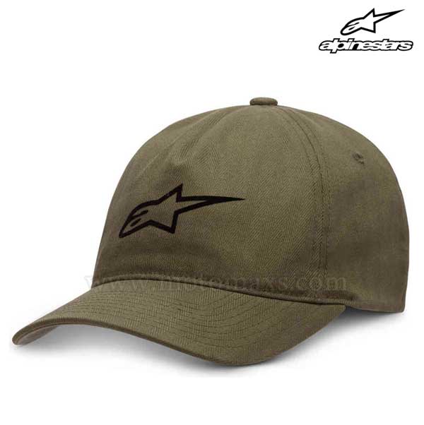 Gorra Alpinestars "File" Verde Militar.