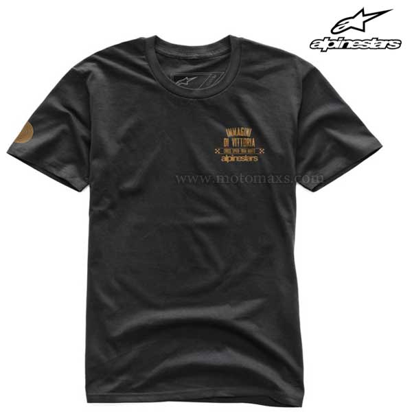 Camiseta Alpinestars "Fluid Premium" Negra.