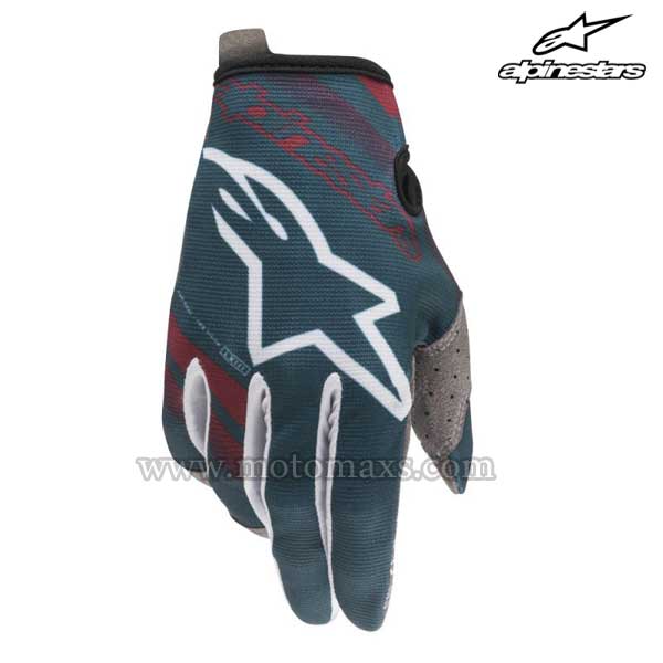Guantes Cross Alpinestars "Radar" Azules PT-Granates.