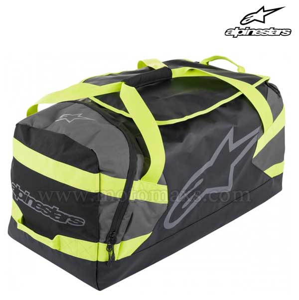 Bolso Alpinestars "Goanna Duffle" Negro-Antracita-Amarillo FL.