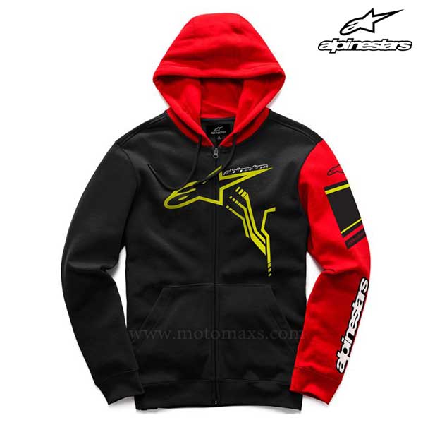Sudadera Alpinestars "Gp Plus" Negra-Roja.