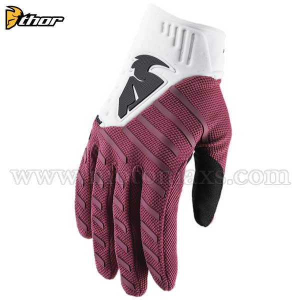 Guantes Cross Thor "Rebound" Marrones-Blancos.