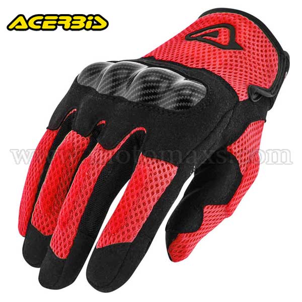 Guantes Cross Acerbis "Ramsey My Vented" Rojos.