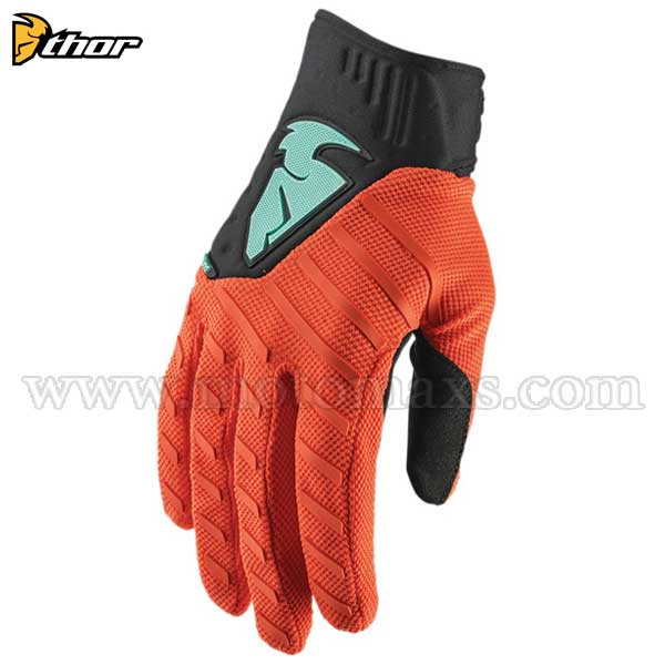 Guantes Cross Thor "Rebound" Rojos Naranjas-Negros.