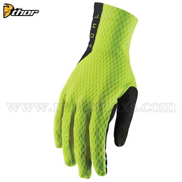 Guantes Cross Thor "Agile" Ácido-Negros.