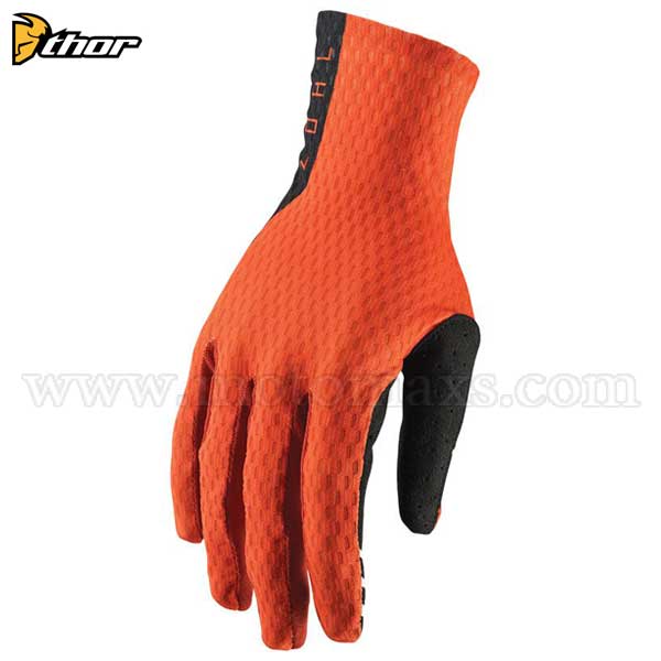 Guantes Cross Thor "Agile" Rojos Naranjas-Negros.