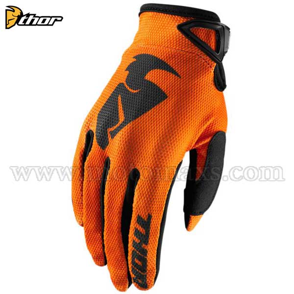 Guantes Cross Thor Infantil "Sector" Naranjas.