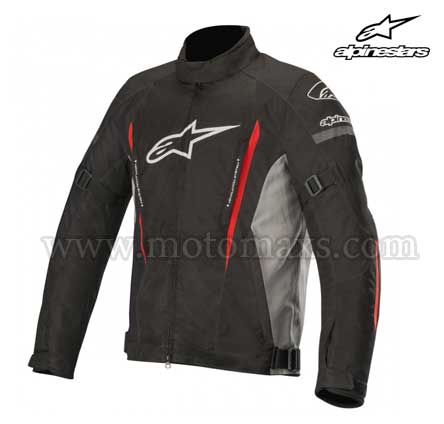 Chaqueta Alpinestars "Gunner V2 Waterproof" Negra-Gris-Roja.
