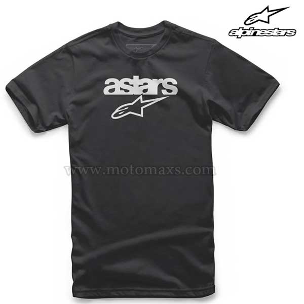 Camiseta Alpinestars "Heritage Blaze" Negra.