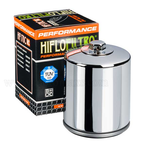 Filtro Aceite Hiflofiltro HF170 Cromado Racing