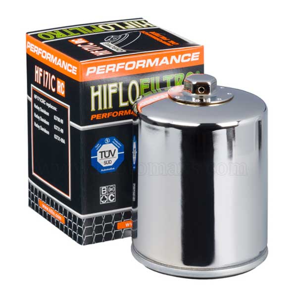 Filtro Aceite Hiflofiltro HF171 Cromado Racing