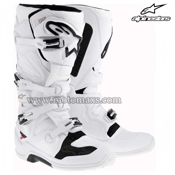 Botas Alpinestars "Tech 7" Blancas.