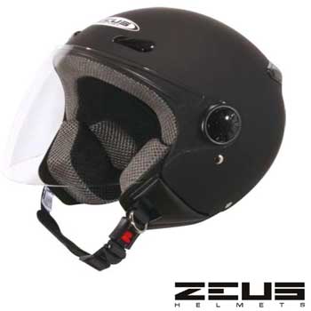 Casco Jet ZEUS HZ190 Negro Mate