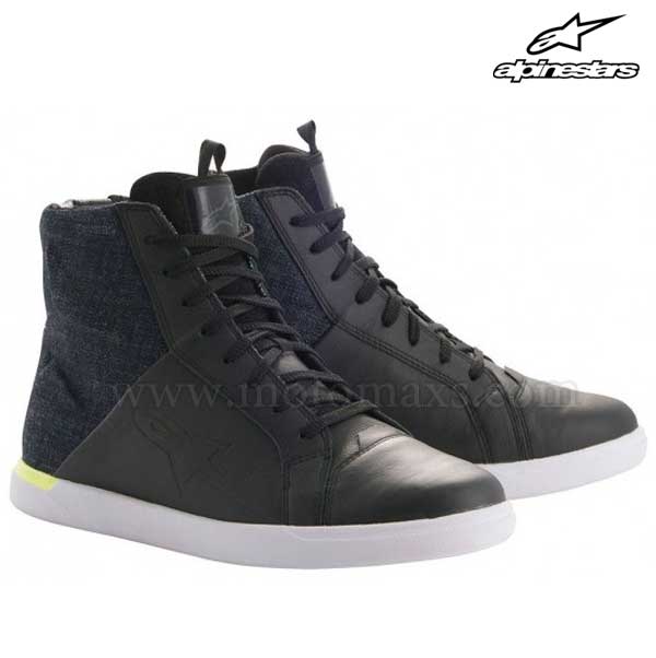 Calzado Alpinestars "Jam Drystar" Negro-Amarillo Flúor.