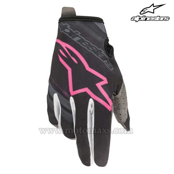Guantes Cross Alpinestars "Radar" Azules MA-Rosas FL.