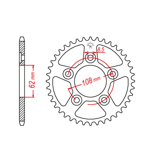 Corona 38 D. Aprilia RS 125