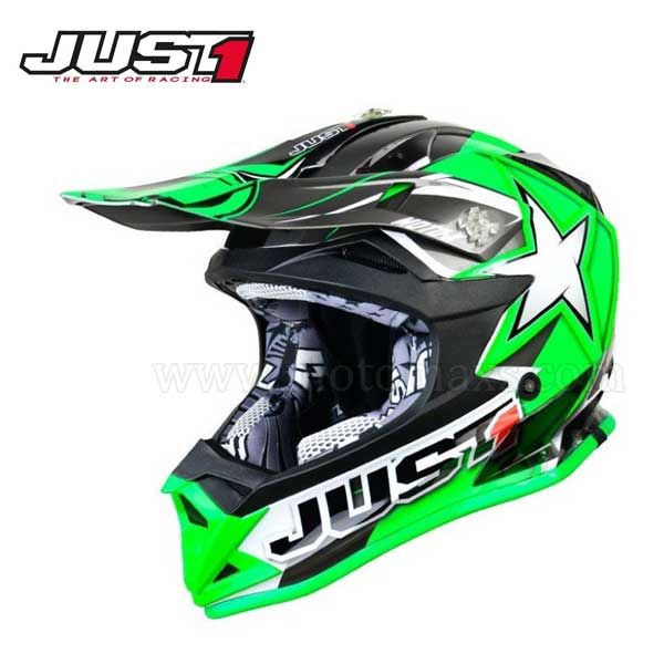 Casco Cross JUST1 "J32" Verde.