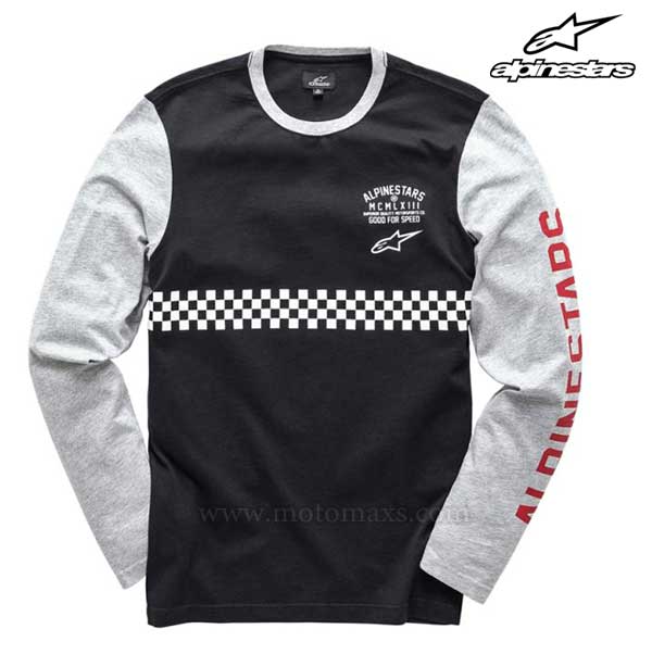 Camiseta Alpinestars "Kickstart" Negra.