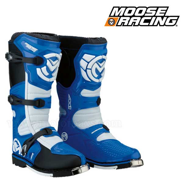 Botas Moose Racing "M1.3" Azules-Blancas.