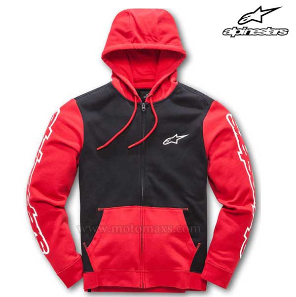 Sudadera Alpinestars "Machine" Roja-Negra.