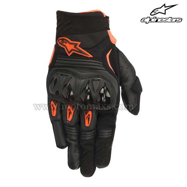 Guantes Cross Alpinestars "Megawatt" Negro-Antracita-Naranja FL.
