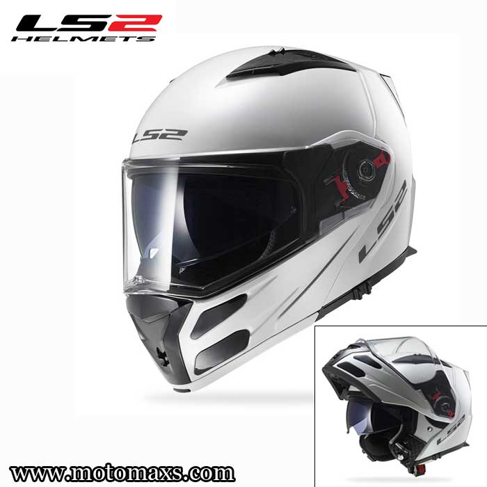 Casco LS2 Metro FF324 "Solid" Blanco.