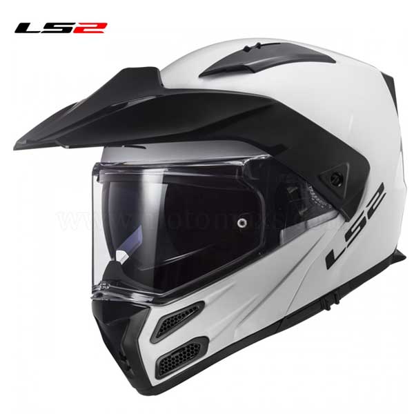 Casco LS2 Metro P/J FF324 "Solid" Blanco.