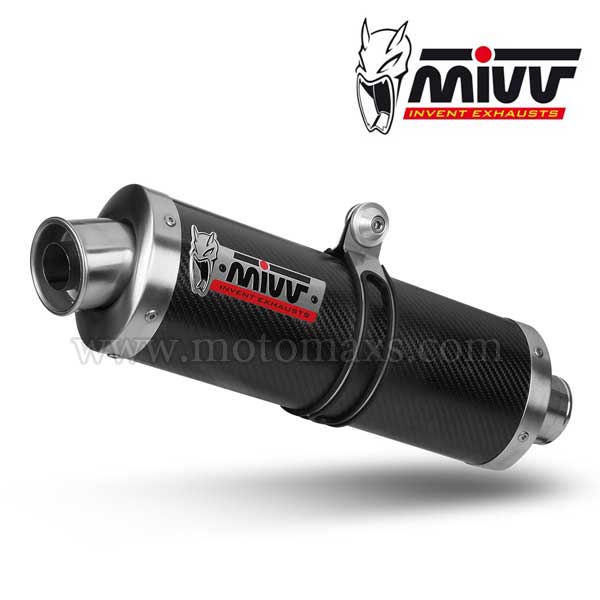 Escape Mivv OVAL CARBONO (Homologado)