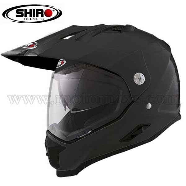 Casco Cross Shiro "MX-313" Negro Mate.
