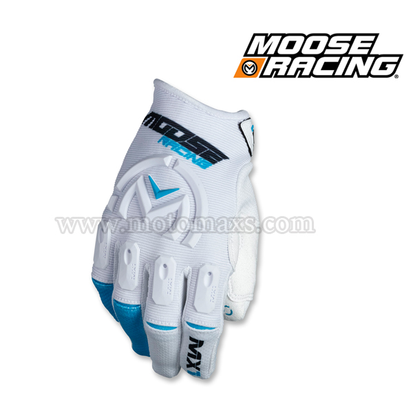 Guantes Cross / Enduro MOOSE RACING MX1 Blanco - Azul