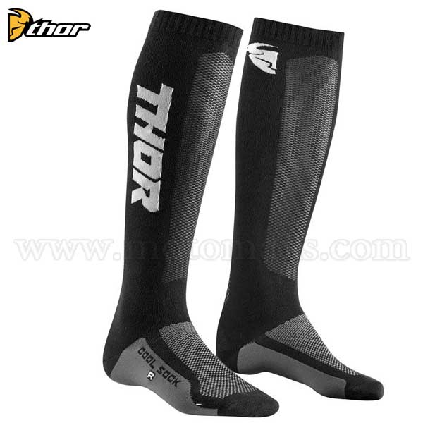 Calcetines Thor "MX Cool" Negros-Carbono