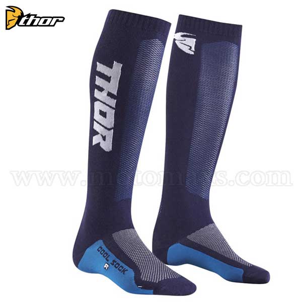Calcetines Thor "MX Cool" Azules Marino-Blancos.