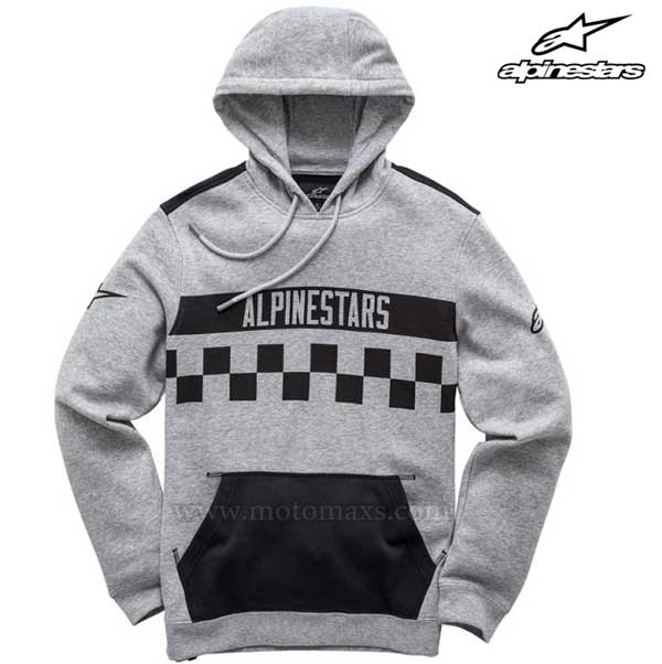 Sudadera Alpinestars "National" Gris Clara.