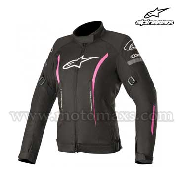 Chaqueta Alpinestars "Stella Gunner V2 Waterproof" Negra-Fucsia.