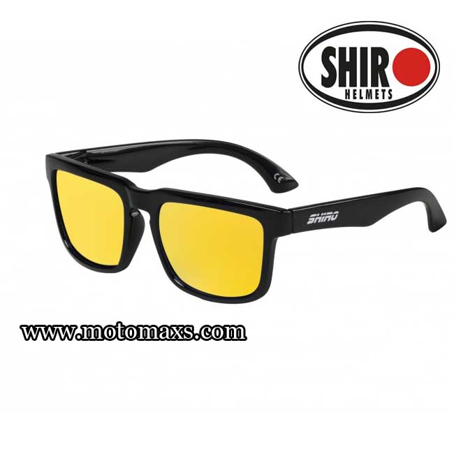 Gafas SHIRO DIAMOND Negro Lente Dorada