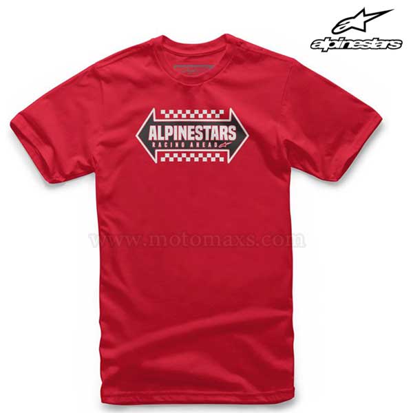 Camiseta Alpinestars "Opposite" Roja.