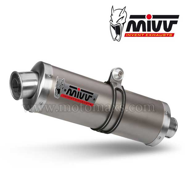 Escape Mivv OVAL TITANIO (Homologado)