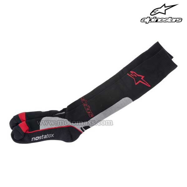 Calcetines Alpinestars "Coolmax Pro" Negros-Grises-Rojos.