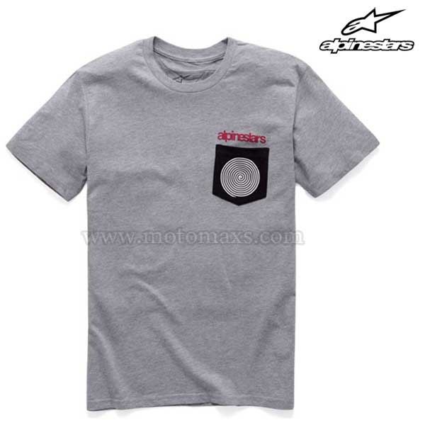 Camiseta Alpinestars "Pocket Spiral" Gris Clara.