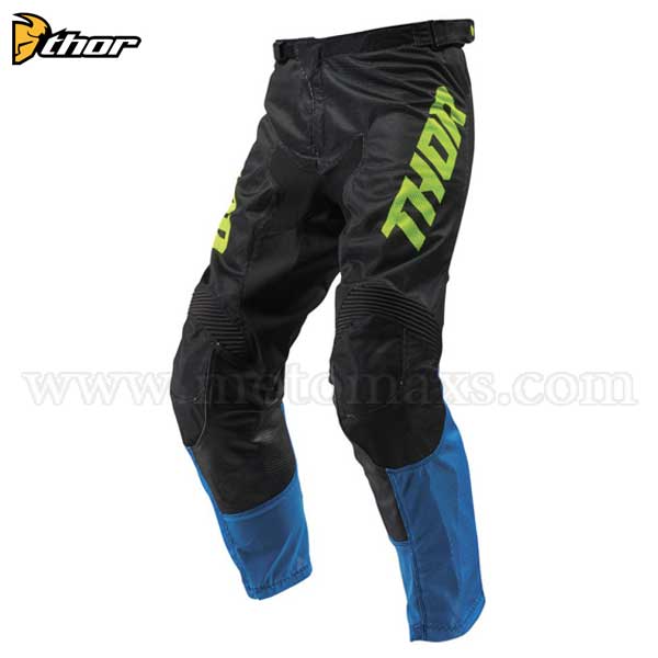 Pantalón Thor Infantil "Pulse Air Acid" Azul Eléctrico-Negro.