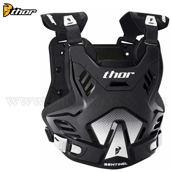 Peto Protector Thor "Sentinel GP" Negro-Blanco.