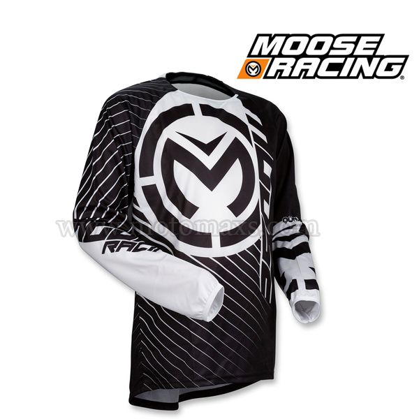 Camiseta Cross / Enduro MOOSE RACING QUALIFER Negro - Blanco