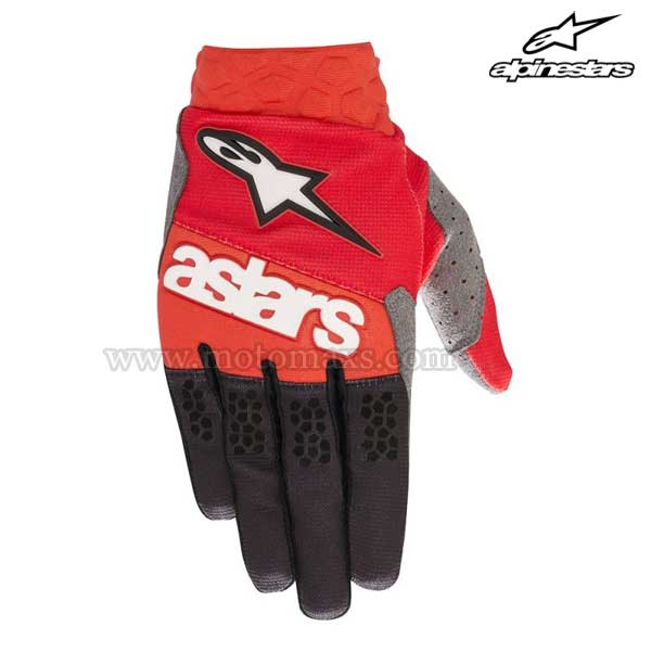 Guantes Cross Alpinestars "Racefend" Rojos-Negros.
