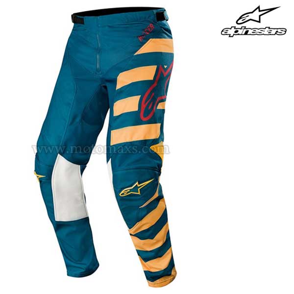 Pantalón Alpinestars "Racer Braap" Azul PT-Bronce-Granate.