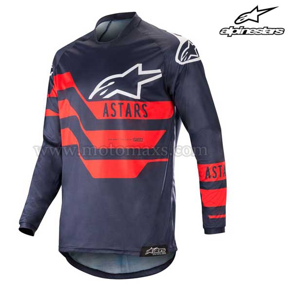 Camiseta Alpinestars "Racer Flagship" Azul MA-Azul-Roja.