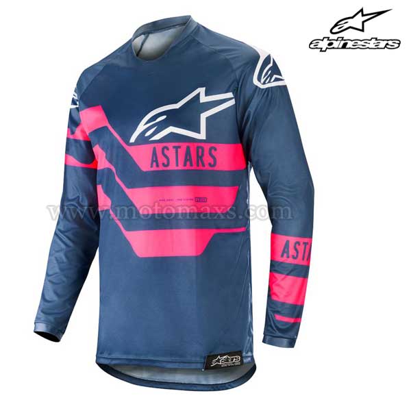 Camiseta Alpinestars "Racer Flagship" Azul OS-Azul MA-Rosa FL.